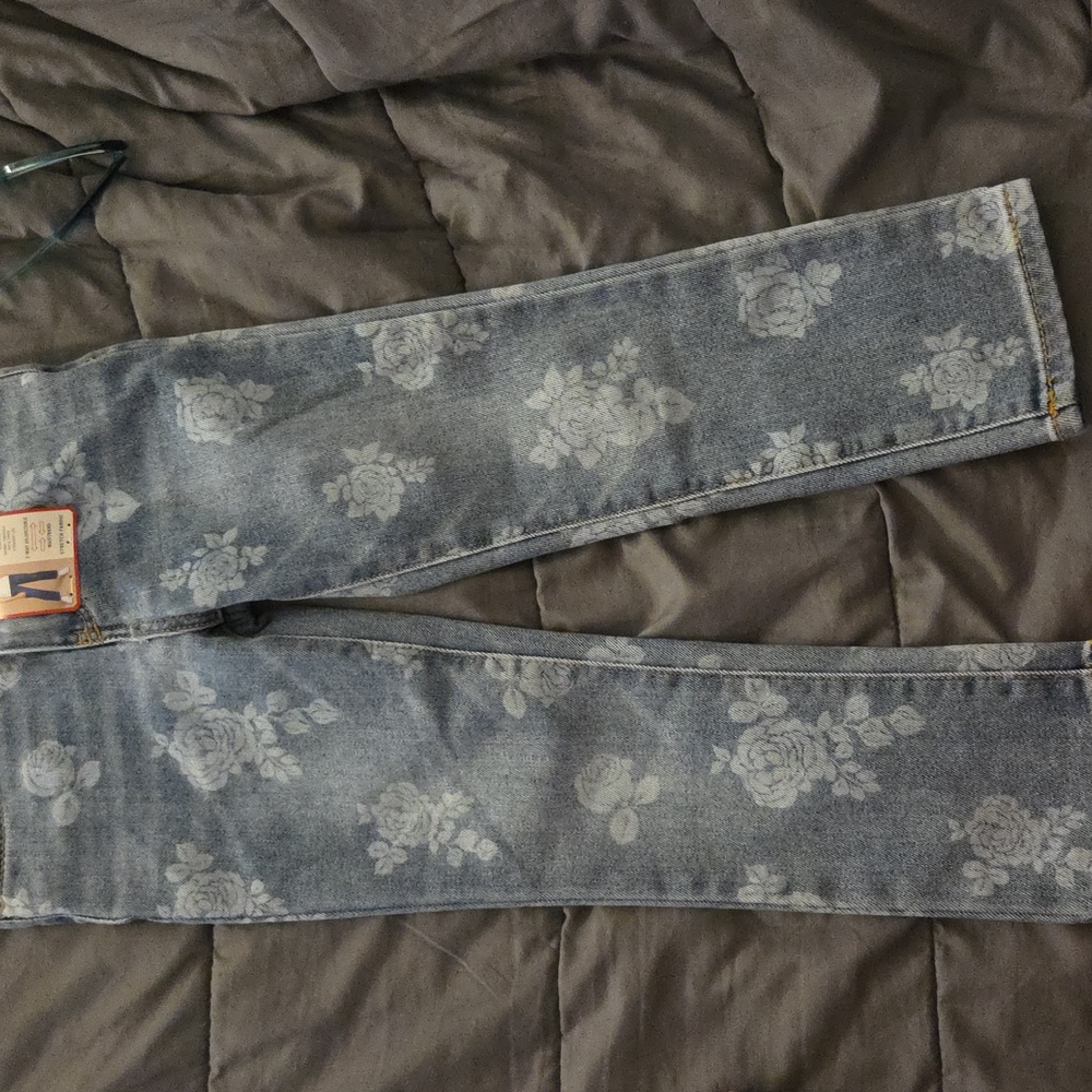 Levi Strauss Floral Blue Women's Jeans